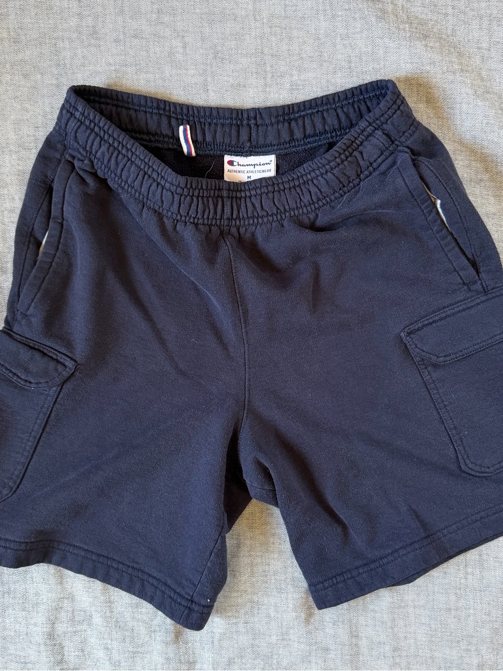 Champion Men's Dark Blue Cargo Sweat Shorts